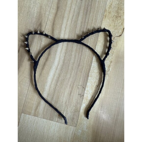 Black with gold spikes CAT HEADBAND - Picture 1 of 7